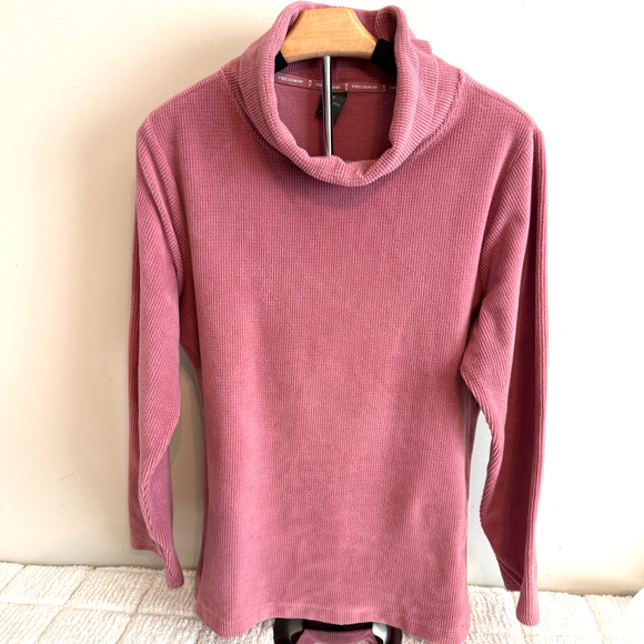 Free Country Womens Mauve Long Sleeve Cowl Neck Sweater XL Casual Cozy Timeless - Picture 1 of 14